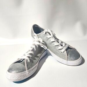 Converse All Star Metallic Silver Sneaker